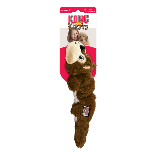 Kong Scrunch Knots Squirrel  Dog Toy (Medium/Large)