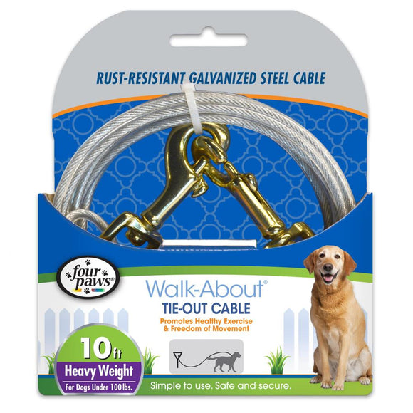 Four Paws® Walk-About® Tie-Out Cable Heavy Weight