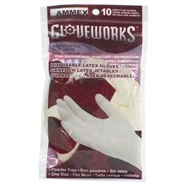 Disposable Latex Gloves, One Size, 10-Ct.