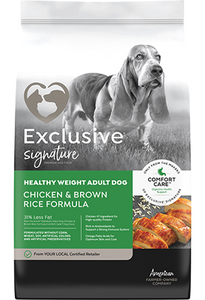 Exclusive Pet Food Exclusive Signature Healthy Weight Adult Dog Chicken & Brown Rice Formula
