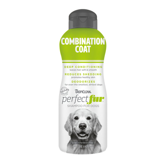 TropiClean Combination Coat Shampoo For Dogs (16 oz)